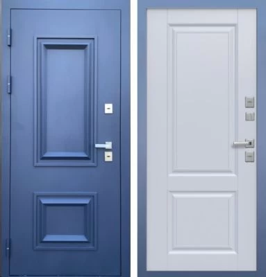 Дверь MXD ТЕРМО ТИТУЛ « ТТ » муар серый RAL 7024