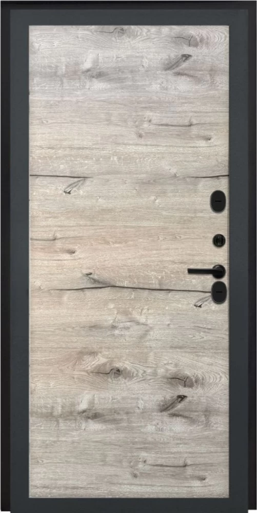 Входная дверь ДвериПРО Берген Без фрезеровки Дуб пацифик горизонт DPRO195677 внутренняя сторона