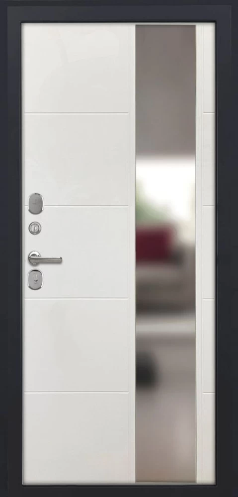 Входная дверь ДвериПРО Квадро ФЛЗ-649 капучино (зеркало) DPRO195750 внутренняя сторона