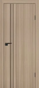 Межкомнатная дверь P-20 AL черный молдинг Эвкалипт тасманский