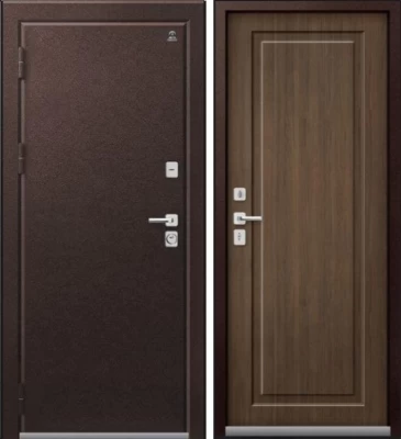 Дверь Термо-4 Шоколадный Муар - Миндаль