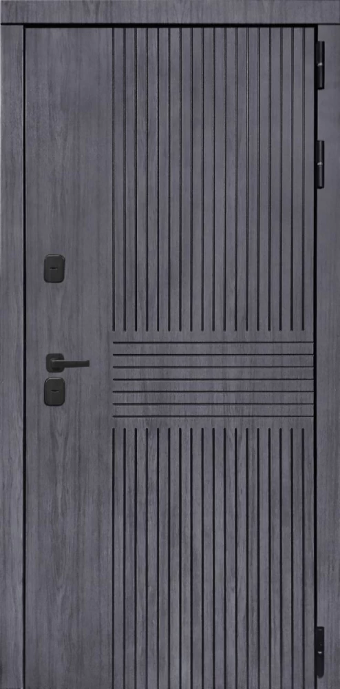 Входная дверь ДвериПРО Берген ФЛ-700 (10мм, ясень белый) DPRO195469 внешняя сторона