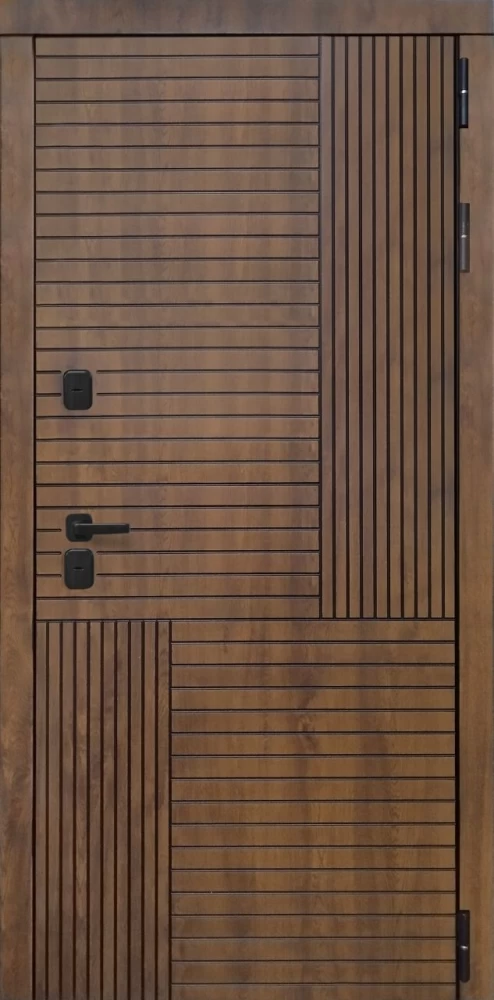 Входная дверь ДвериПРО Авеста Лаура-2 (16мм, светлый мореный дуб) DPRO196014 внешняя сторона