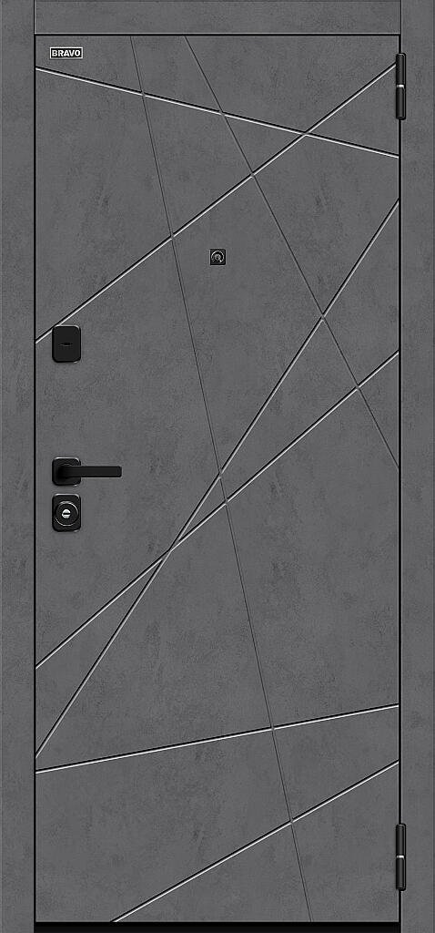 Входная дверь Граффити-5/SBlack Slate Art/Look Art BR6159 внешняя сторона