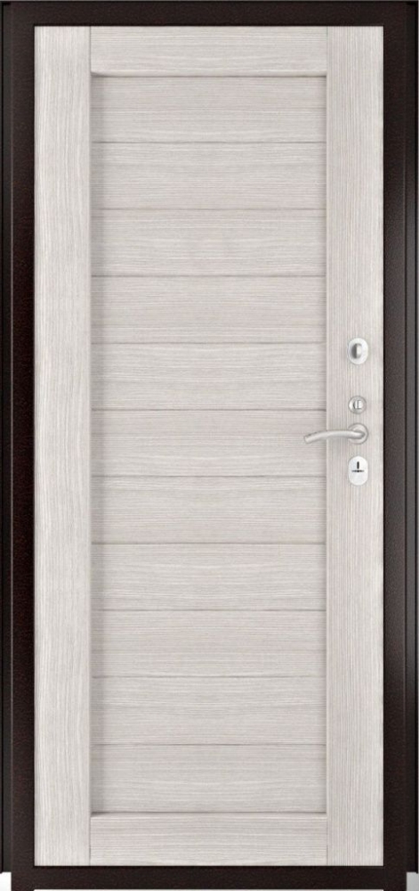 Входная дверь ДвериПРО Квадро Экошпон СБ-3 (16мм, капучино) DPRO195942 внутренняя сторона