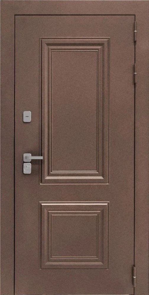 Входная дверь ДвериПРО Д-68 СБ-1 (лак. белое, 16мм, беленый дуб) DPRO196032 внешняя сторона