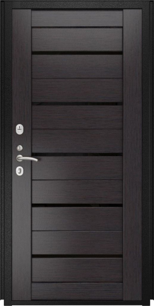 Входная дверь ДвериПРО Аура СБ-1 (лак.черное, 16мм, венге) DPRO195828 внутренняя сторона